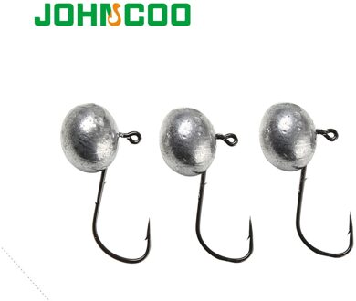 Johncoo Jig Vishaak 2.5G 3G 5G 7G Blootgesteld Jig Hoofd Prikkeldraad Haak Zachte Lokken rockfish Game Jigging Haak 0.6G