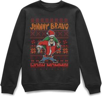Johnny Bravo Kerstmis Trui - Zwart - S
