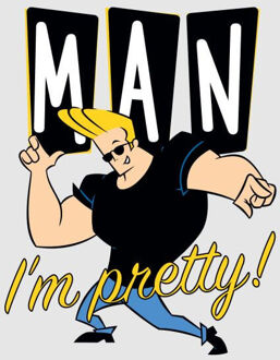 Johnny Bravo Man I'm Pretty Women's T-Shirt - Grey - 3XL Grijs