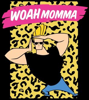 Johnny Bravo Woah Momma Men's T-Shirt - Black - 3XL Zwart