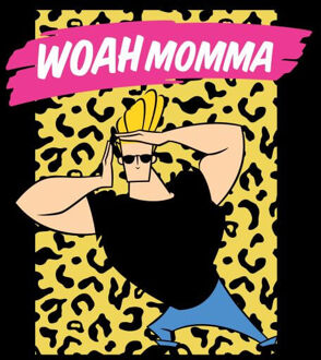 Johnny Bravo Woah Momma Women's T-Shirt - Black - 3XL Zwart