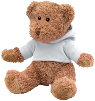 Johnny teddybeer pluche speelgoed - maat One size Wit