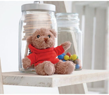 Johnny teddybeer pluche speelgoed Rood - One size