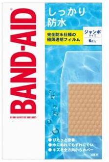 Johnson & Johnson Waterproof Band-Aid Adhesive Bandages Jumbo 6 pcs