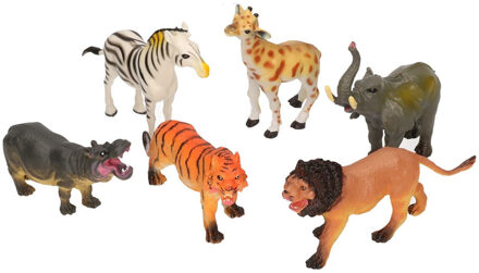 Johntoy Animal World speelset wilde dieren 6-delig