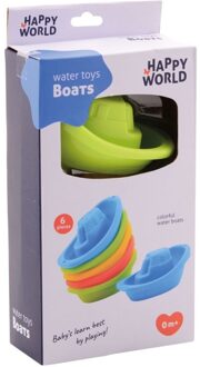 Johntoy Badspeelgoed Happy World Bootjes 6 Stuks Multikleur