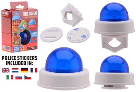 Johntoy Bike Fun Politie sirene deluxe blauw
