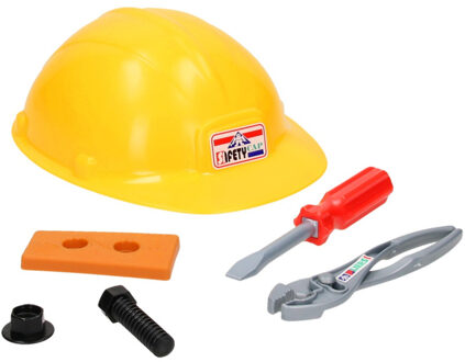 Johntoy bouwhelm met gereedschap