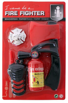 Johntoy Brandweer speelgoed set - 4-delig Multi