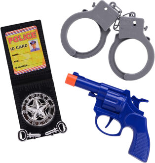 Johntoy Complete politie speelgoed set voor jongens en meisjes