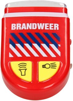 Johntoy fietslamp bike fun brandweer met geluid Blauw