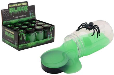 Johntoy Glow in the dark slime met creepy dier groen