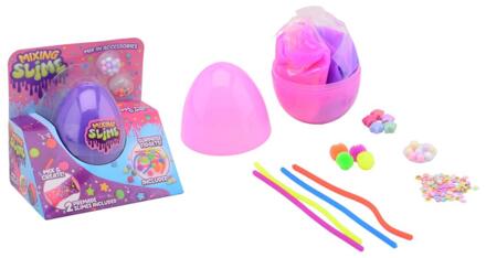 Johntoy Groot slijm ei met accessoires roze