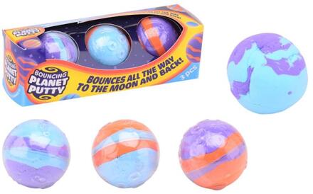 Johntoy John Toy Bouncing planeten putty set a 3 verschillende