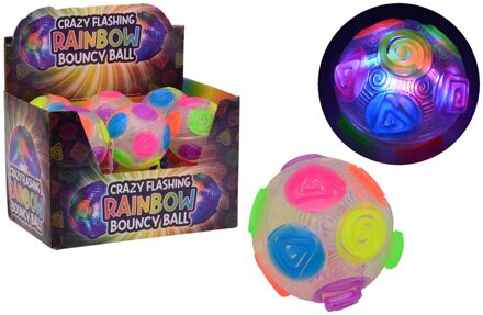 Johntoy John Toy Crazy flashing stuiterbal Ø8cm verschillende