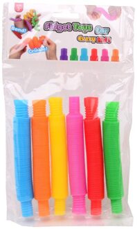Johntoy John Toy Fidget tubes zakje a 6 stuks verschillende