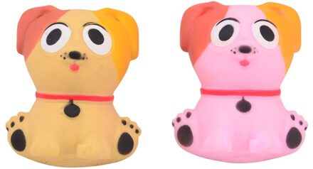 Johntoy John Toy Hond Squeeze 9x7x10cm verschillende