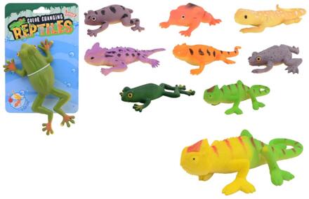 Johntoy John Toy Kleur veranderend reptiel 12cm verschillende