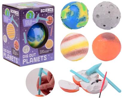 Johntoy John Toy Science Explorer Planeten Uithakset, 4 Assorti
