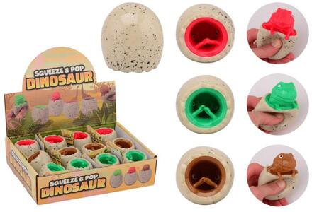 Johntoy John Toy Squeeze & pop dino verschillende
