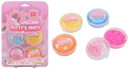 Johntoy John Toy Unicorn Putty's Party kaart a 4 verschillende