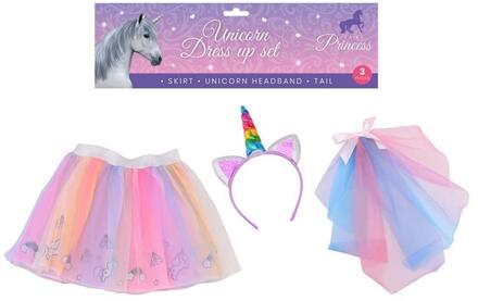 Johntoy John Toy Unicorn verkleedset 3-delig roze