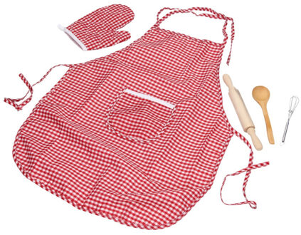 Johntoy Keuken Speelset Chef Deluxe 5-delig Rood