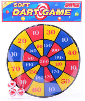 Johntoy Klitteband Dartspel Met 3 Ballen 36 Cm