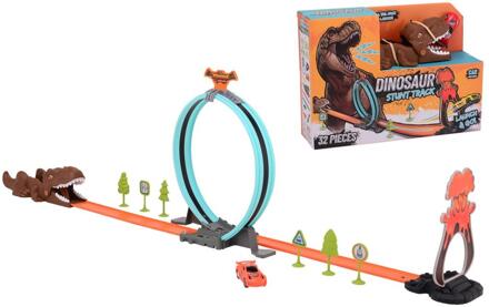 Johntoy Lanceer auto op dino race baan multi