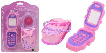 Johntoy Mobiele Telefoon Met Tasje Roze