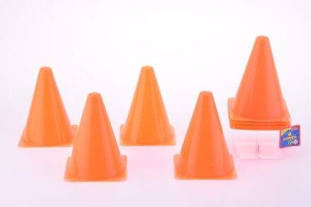 Johntoy pionnen 4 stuks Sports Active 18 cm oranje