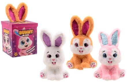 Johntoy Plush&Play Surprise konijn in doos verschillende