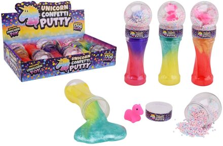 Johntoy Putty met unicorn en foam balletjes verschillende