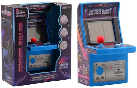 Johntoy Retro arcade spelcomputer blauw