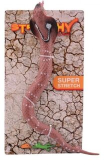 Johntoy Rubberen dieren Cobra rekbaar 27 cm - Speelfiguren