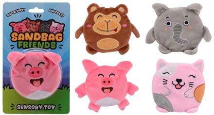 Johntoy Sandbagger knuffel op kaart verschillende