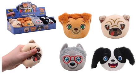 Johntoy Slow rise plushe squeez honden verschillende