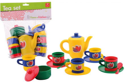 Johntoy Speelgoed thee set voor kinderen 17 delig Multi