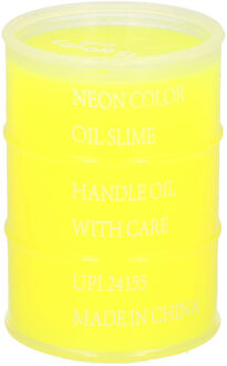 Johntoy Speelslijm - geel - 1x 150 ml - speelgoed slijm - 5,5x8 cm - horror slijm