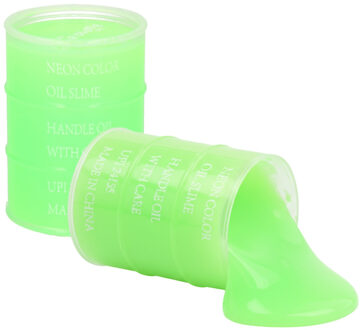 JohnToy Speelslijm - groen - 4x 150 ml - speelgoed slijm - 5,5x8 cm - horror slijm