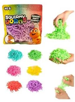 Johntoy Squirmy Wormen 40 grams in zak verschillende