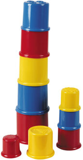 Johntoy Stapelbekers Happy World 10 Stuks