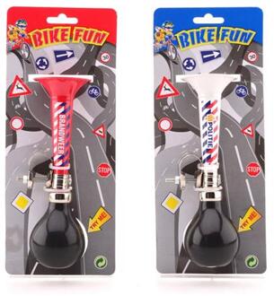 Johntoy Toeter Bike Fun Metaal Politie/Brandweer Ass. Multikleur