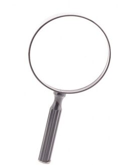 Johntoy Vergrootglas speelgoed - dubbele lens - 12 cm - loep - wetenschap - voor kinderen Zilver