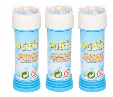 Johntoy Voordelige kinder bellenblaas 50 ml 3 stuks