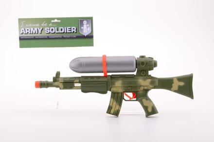 Johntoy Waterpistool/waterpistolen army forces 50 cm Groen