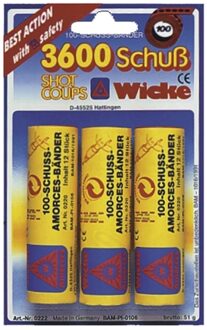 Johntoy Wicke Klappers voor klapperpistool: 36x100 schoten