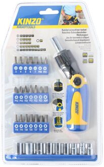 Jointed met puntige schroevendraaier set Kinzo