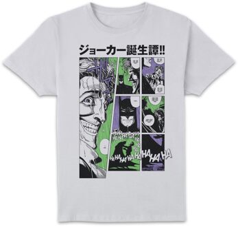 Joker Manga-ha-ha Unisex T-Shirt - White - XXL - Wit