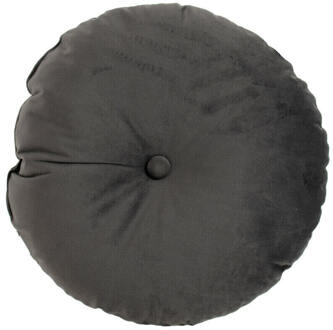 Jolie Rondkussen - Antraciet - 40 x 40 cm